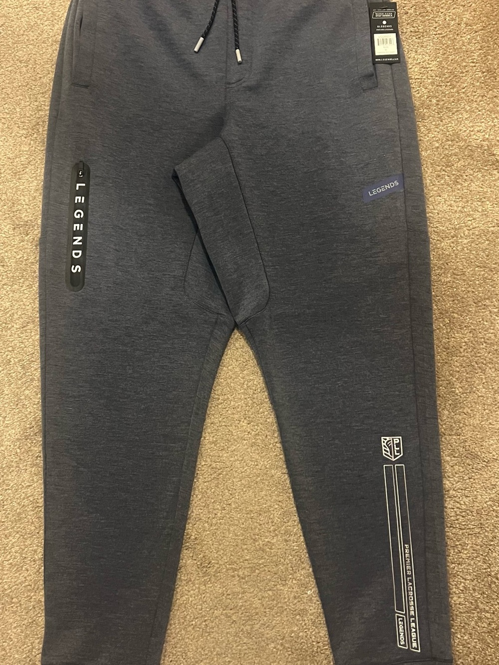 Legends X PLL lacrosse Hawthorne Tech gym workout Jogger pants M.